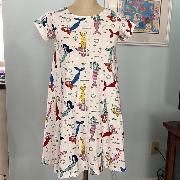 Hanna Anderson Girls Mermaid Dress NWT size 12 150cm - Picture 1 of 7